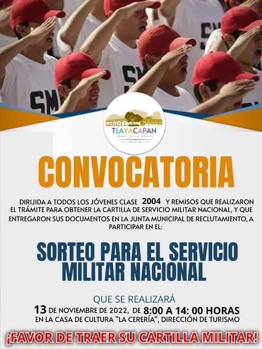"SORTEO PARA EL SERVICIO MILITAR NACIONAL"