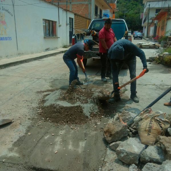 Intervención en Socavón en la Colonia 3 de Mayo de #Tlayacapan